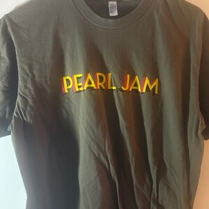 American Apparel Olive Green Pearl Jam Tee